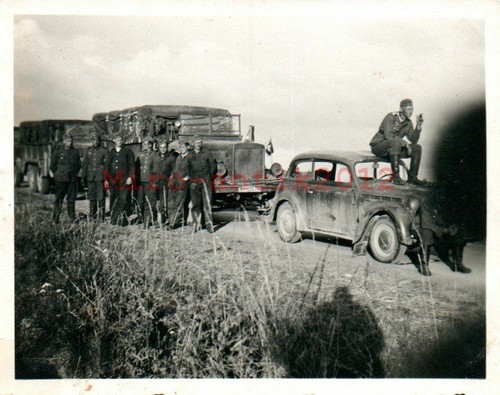 Foto ww2 pausa marcia - ww2,, camion