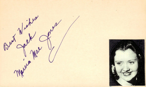 Scheda indice 3x5 autografata