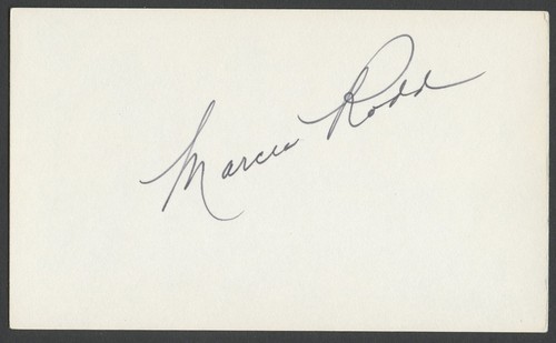 Autografo firmato marcia rodd - firmato,